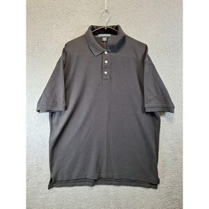 Chestnut Hill Polo Shirt Mens XL Black 100% Cotton Short Sleeve Performance Golf